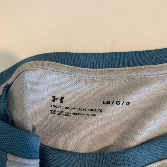 Under Armour T Shirt Womens L Large Live Sportstyle Loose Raglan Baseball Tee - Picture 7 of 12